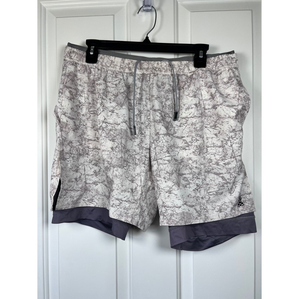 Chubbies Ultimate  Shorts Mens XL, 5.5 in Inseam Grey Marble Lined Athletic